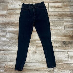 Express Dark Blue Women's Ankle Jeans